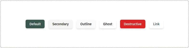Button component, light theme