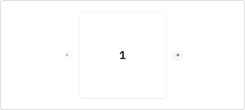 Carousel component, light theme