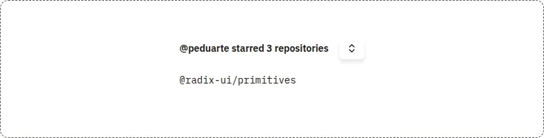 Collapsible component, light theme