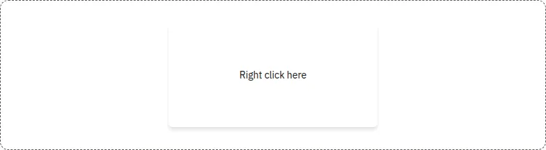 Context Menu component, light theme