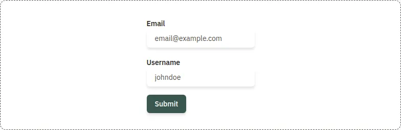 Form component, light theme