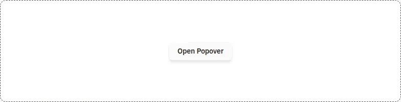 Popover component, light theme