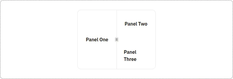 Resizable component, light theme