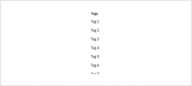 Scroll Area component, light theme