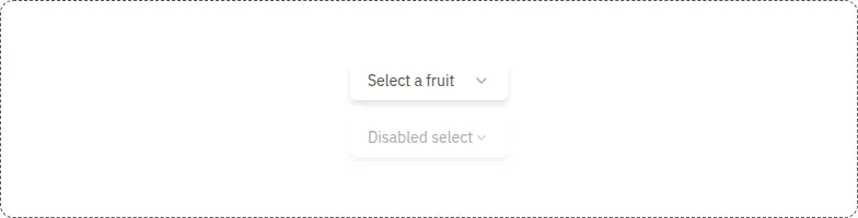 Select component, light theme