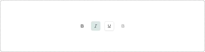 Toggle component, light theme